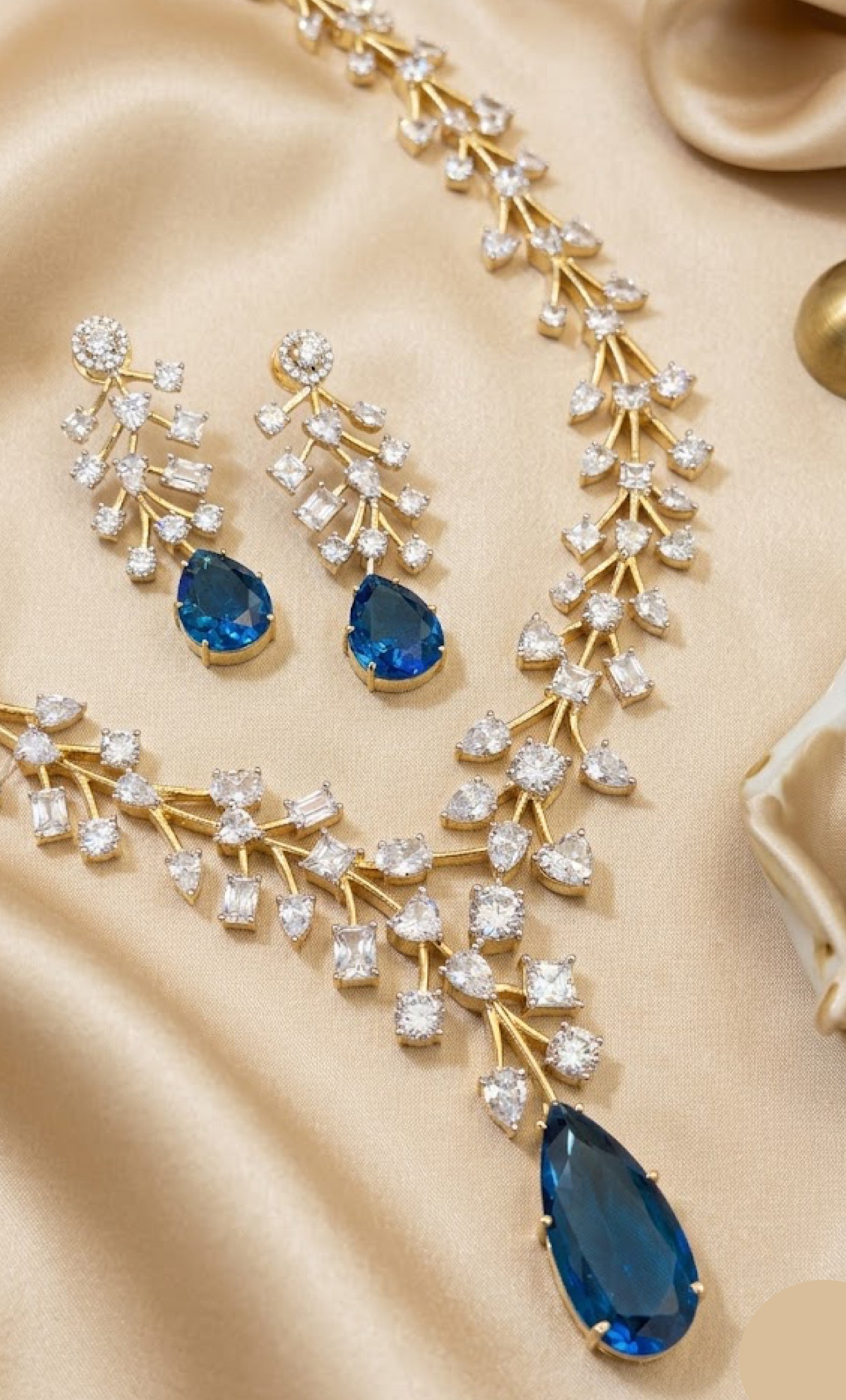 Radiate Luxury with our Premium CZ Jewelry Set