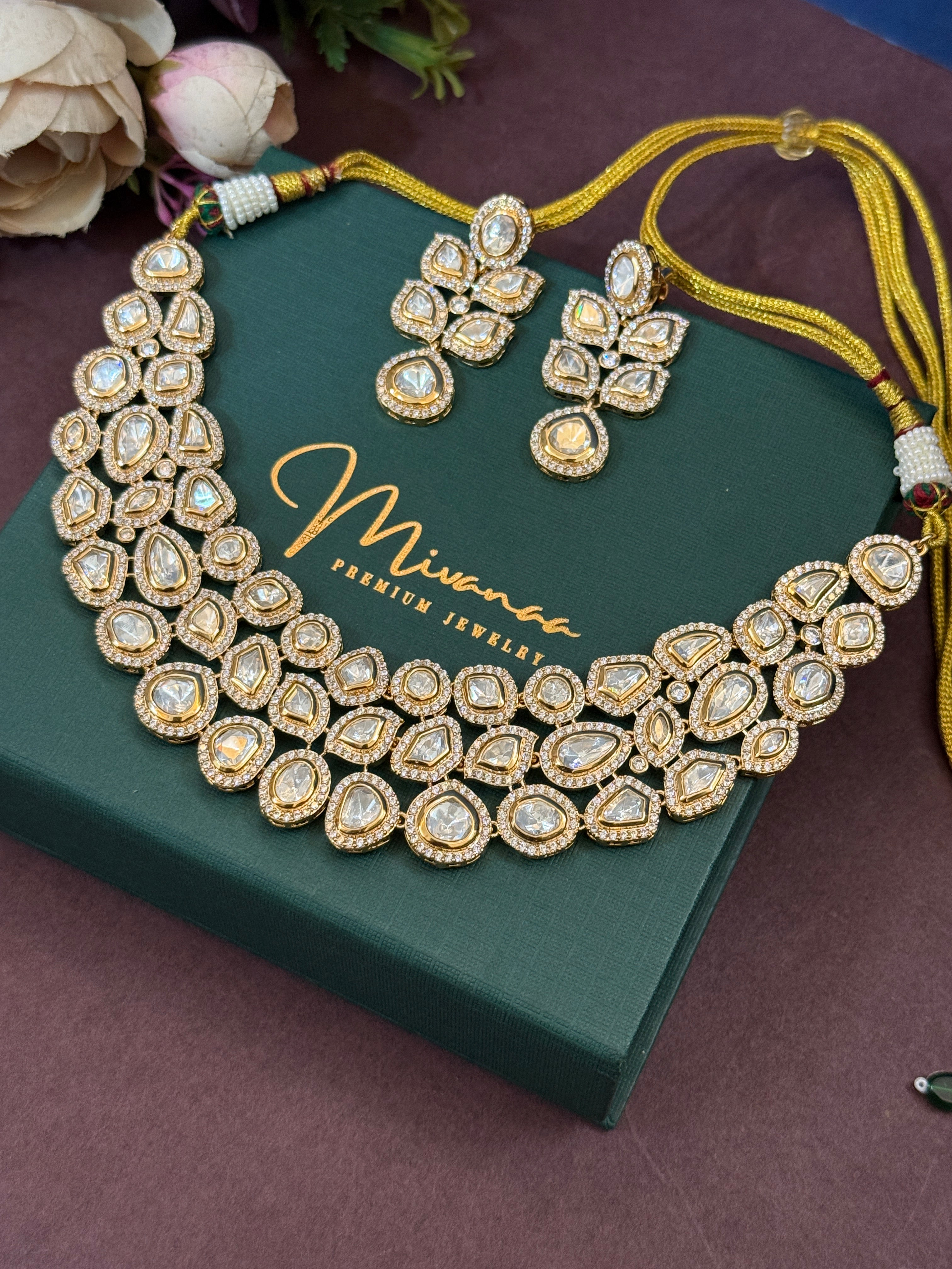 Radiant Queen Real Polki Kundan