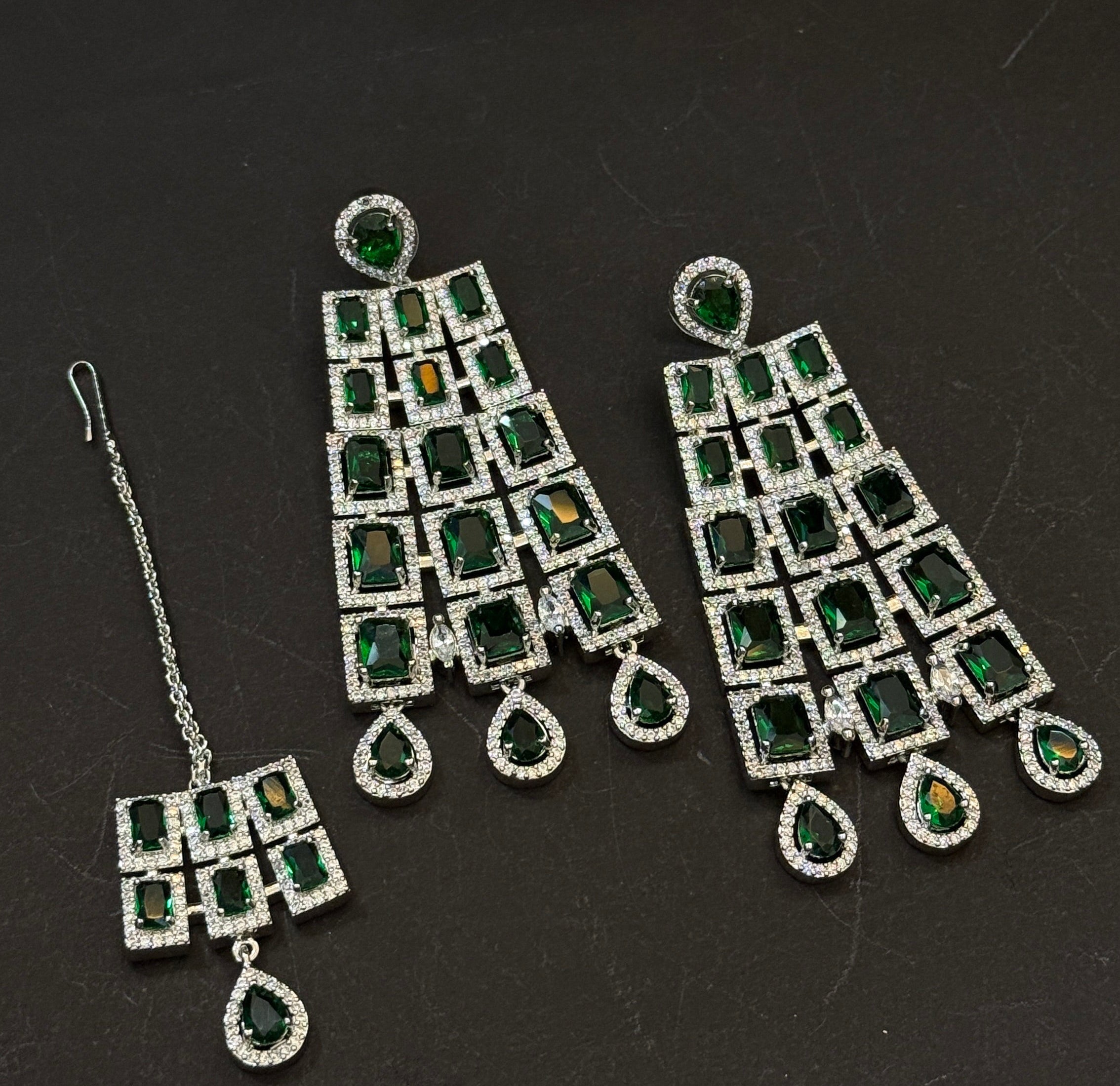 Mivanaa Emerald Empress Bridal Set