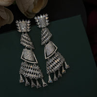 Statement Geometric CZ Stone Earrings