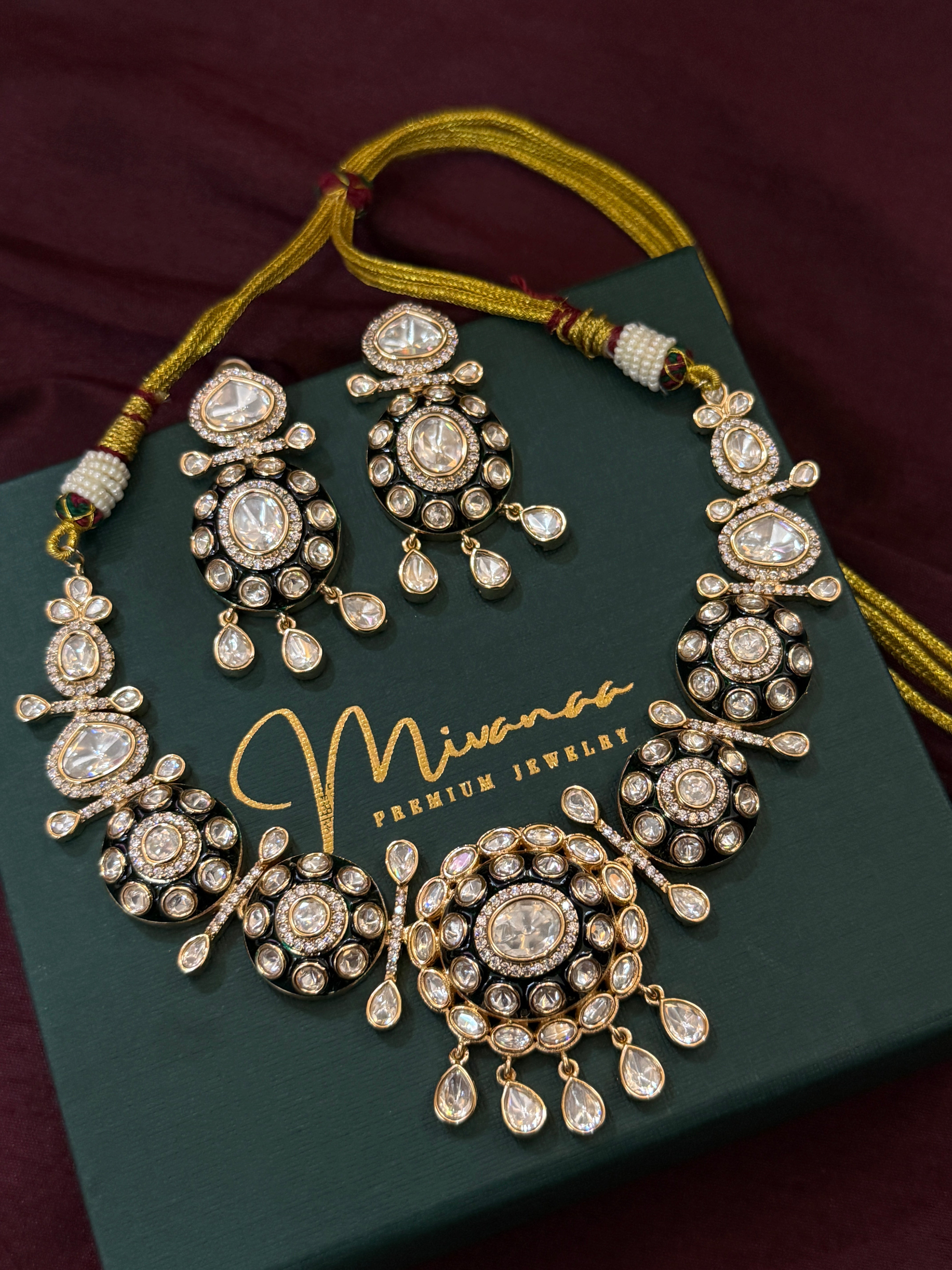 Divine Elegance Moissanite Kundan Bridal Jewelry