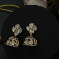 Elegant Gold-Plated Moissanite Kundan Necklace Set