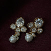 Delicate Pearl Polki Kundan Necklace