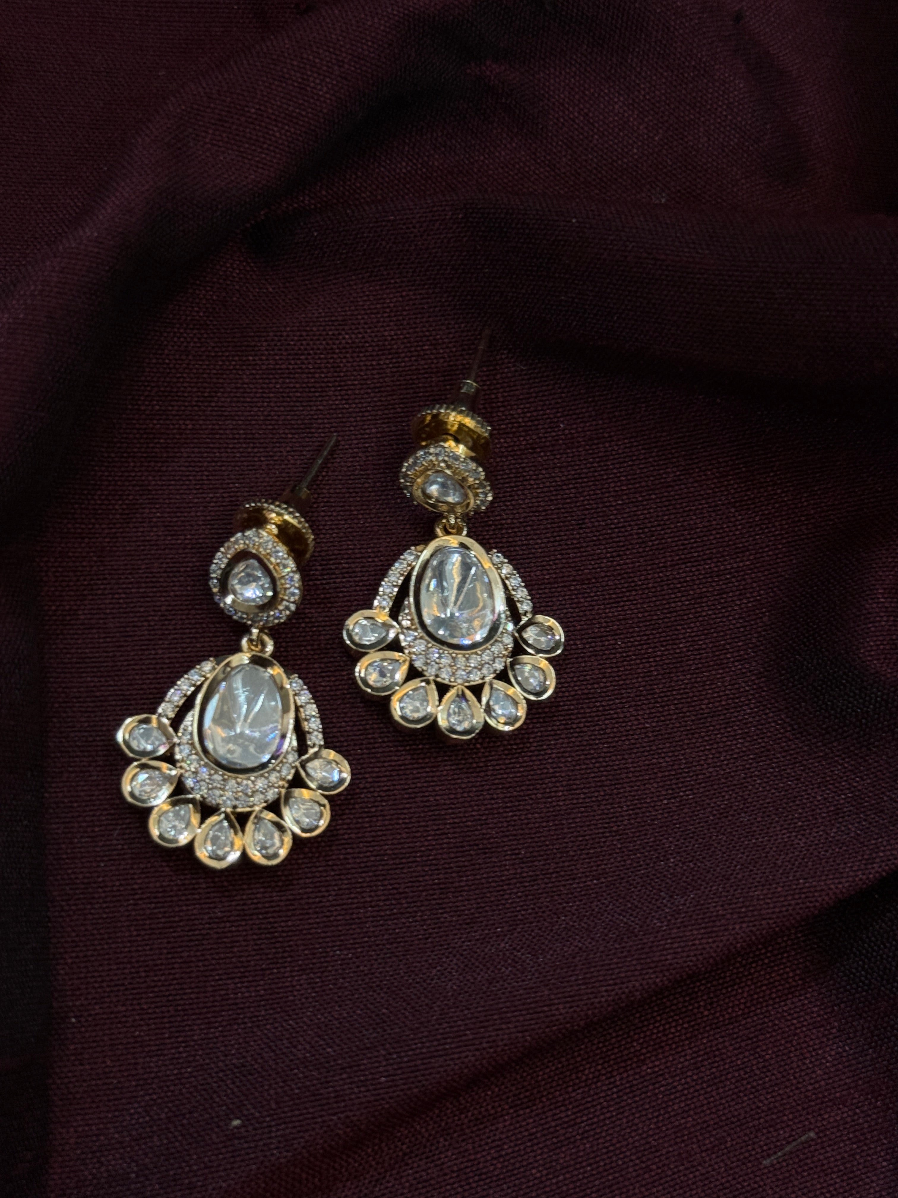 Majestic Grace Moissanite Polki Kundan Choker Set