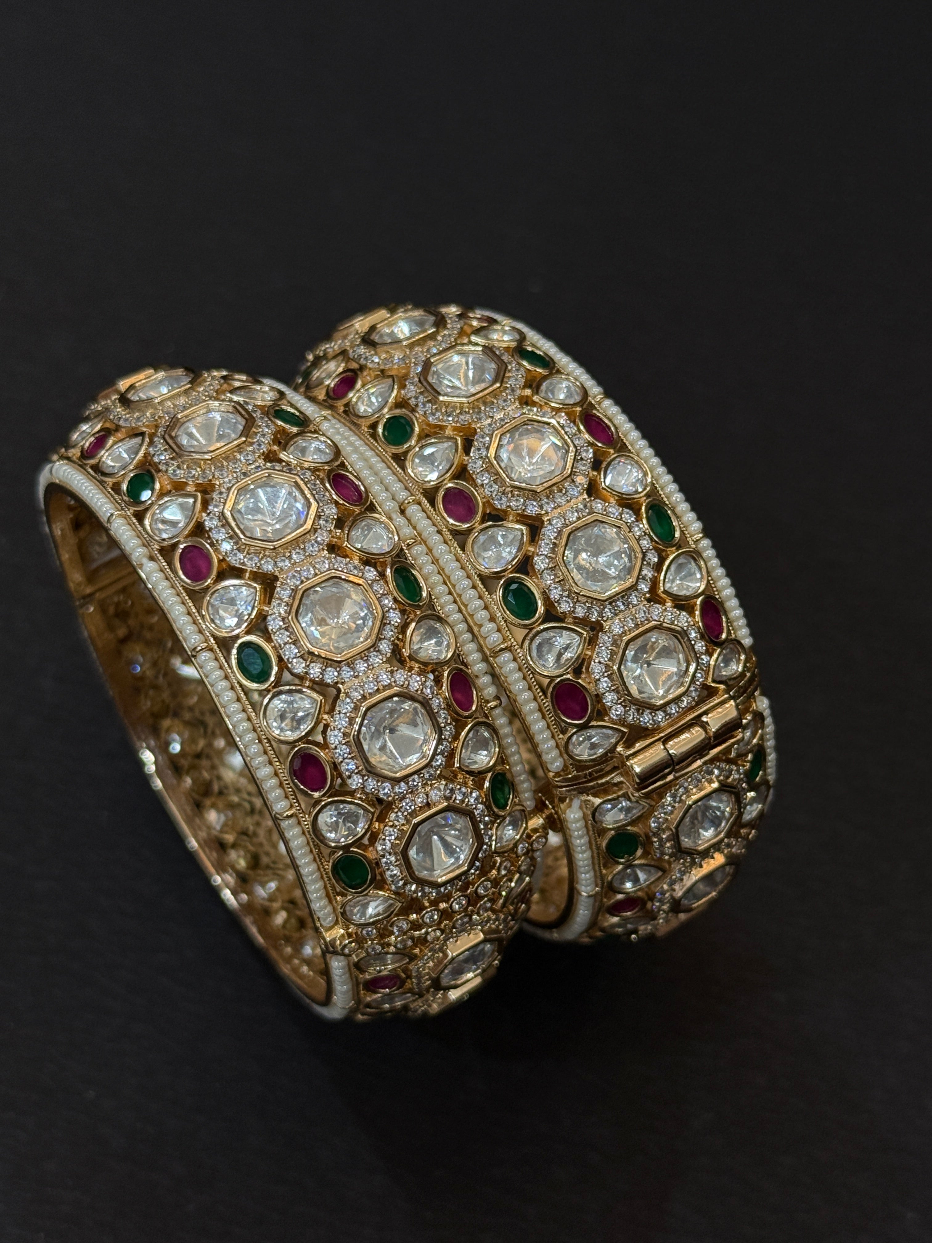 Royal Polki Kundan Bridal Bangles