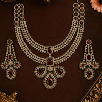 Luxury Ruby Red American Diamond