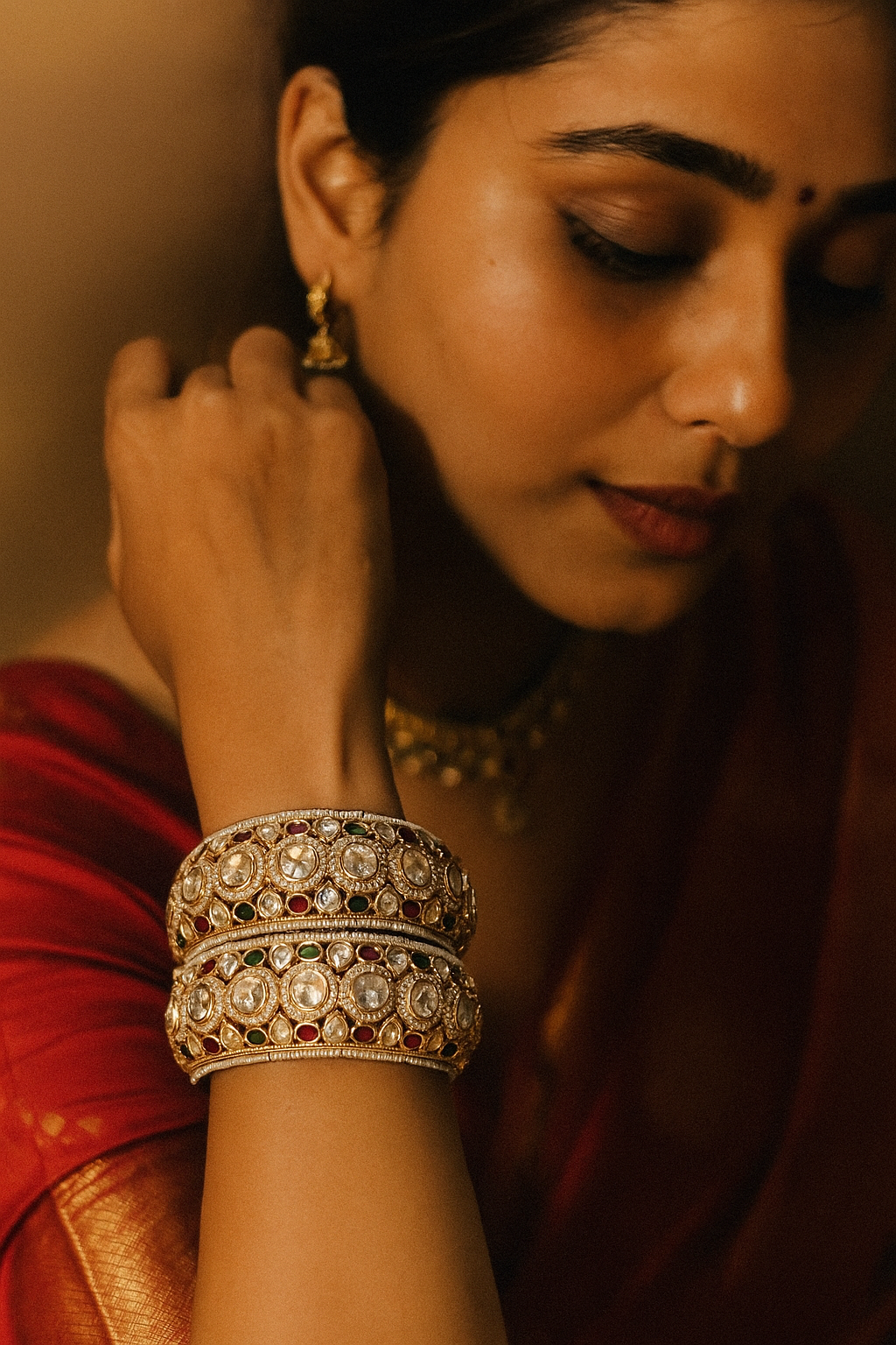 Royal Polki Kundan Bridal Bangles
