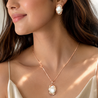 Antique Artisan Baroque Pearl Necklace