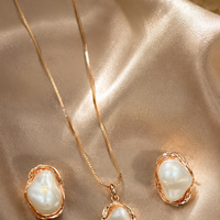 Antique Artisan Baroque Pearl Necklace