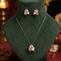 Celestia Orbit Crystal Pendant Set