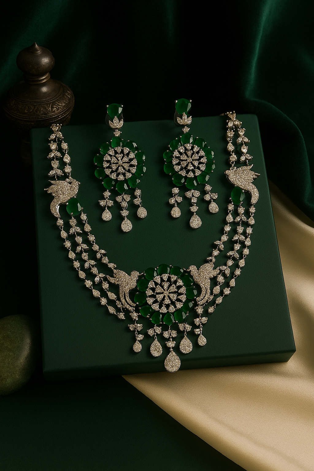 Emerald Elegance American Diamond
