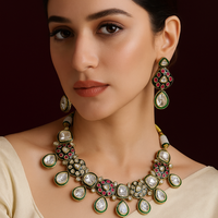 Vintage Viraasat – Royal Polki Meenakari Set