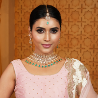 Mint Grace Polki Kundan Bridal Necklace Set