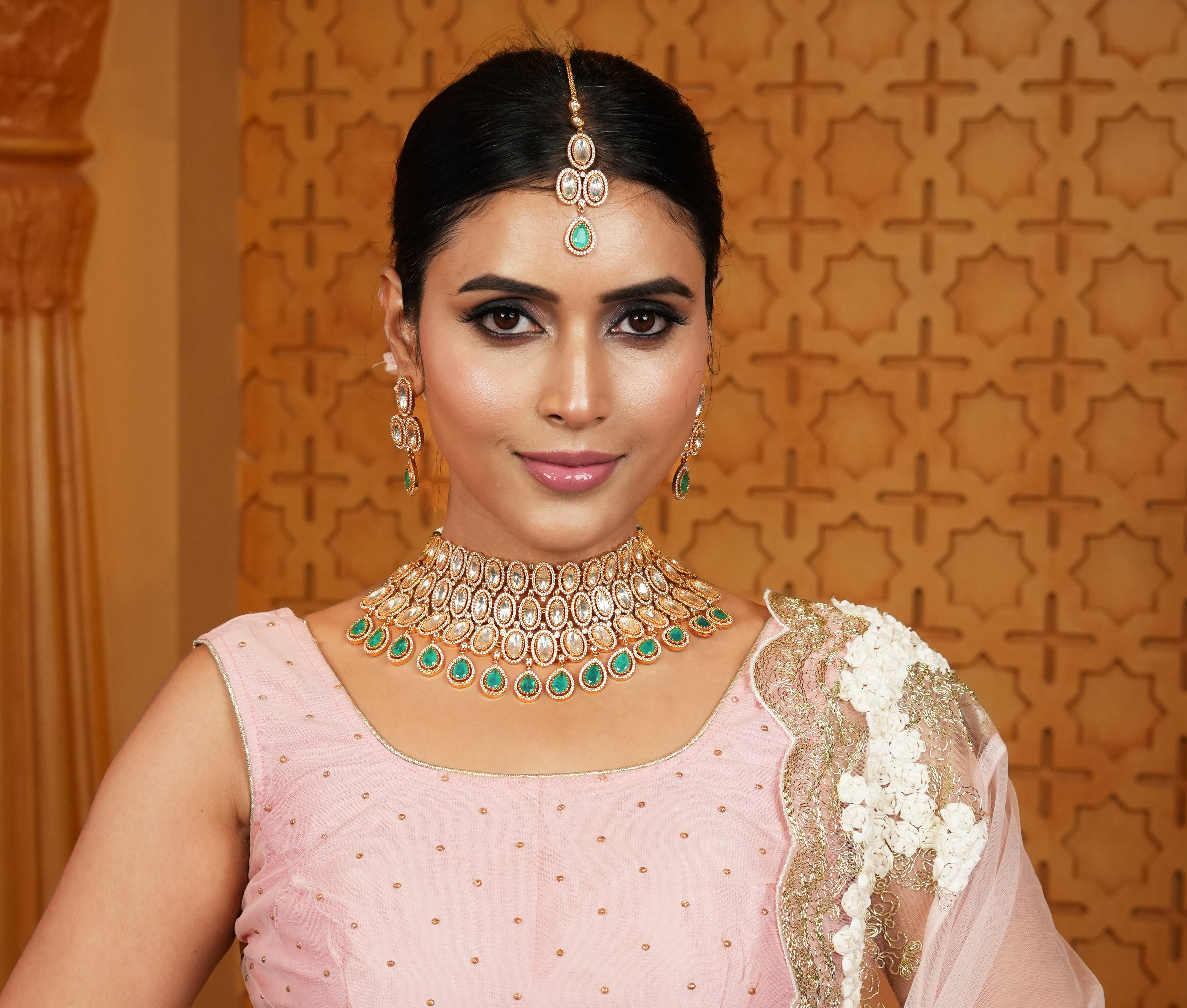 Mint Grace Polki Kundan Bridal Necklace Set