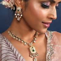 Empress – Polki Emerald Bridal Necklace