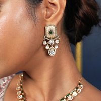 Empress – Polki Emerald Bridal Necklace