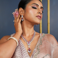 Rose Lumière Austrian Crystal Necklace Set