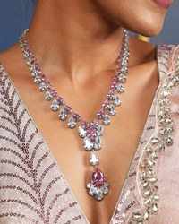 Rose Lumière Austrian Crystal Necklace Set