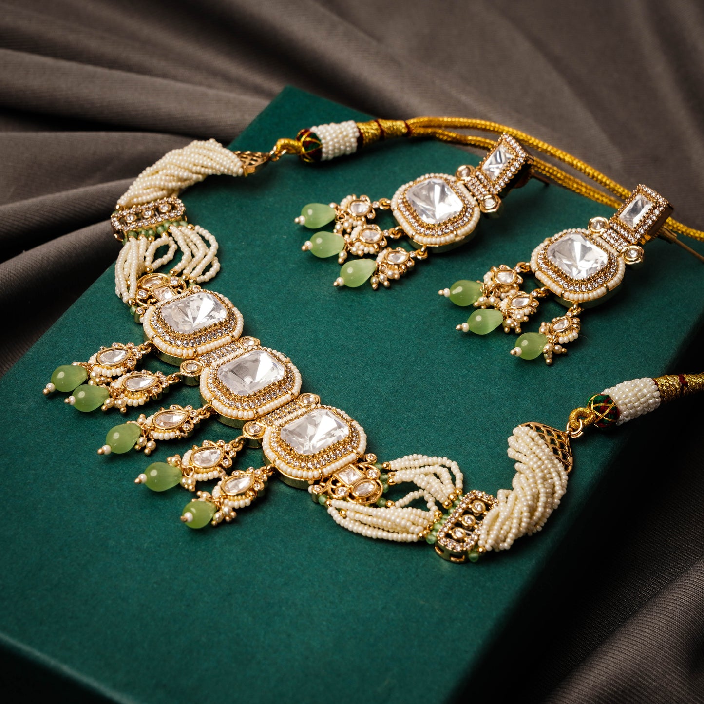 Royal Bloom Kundan Necklace Set