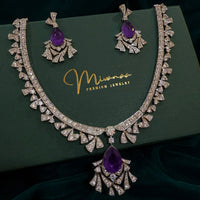 Austrian Crystal Purple Royal Luxury-Mivanaa