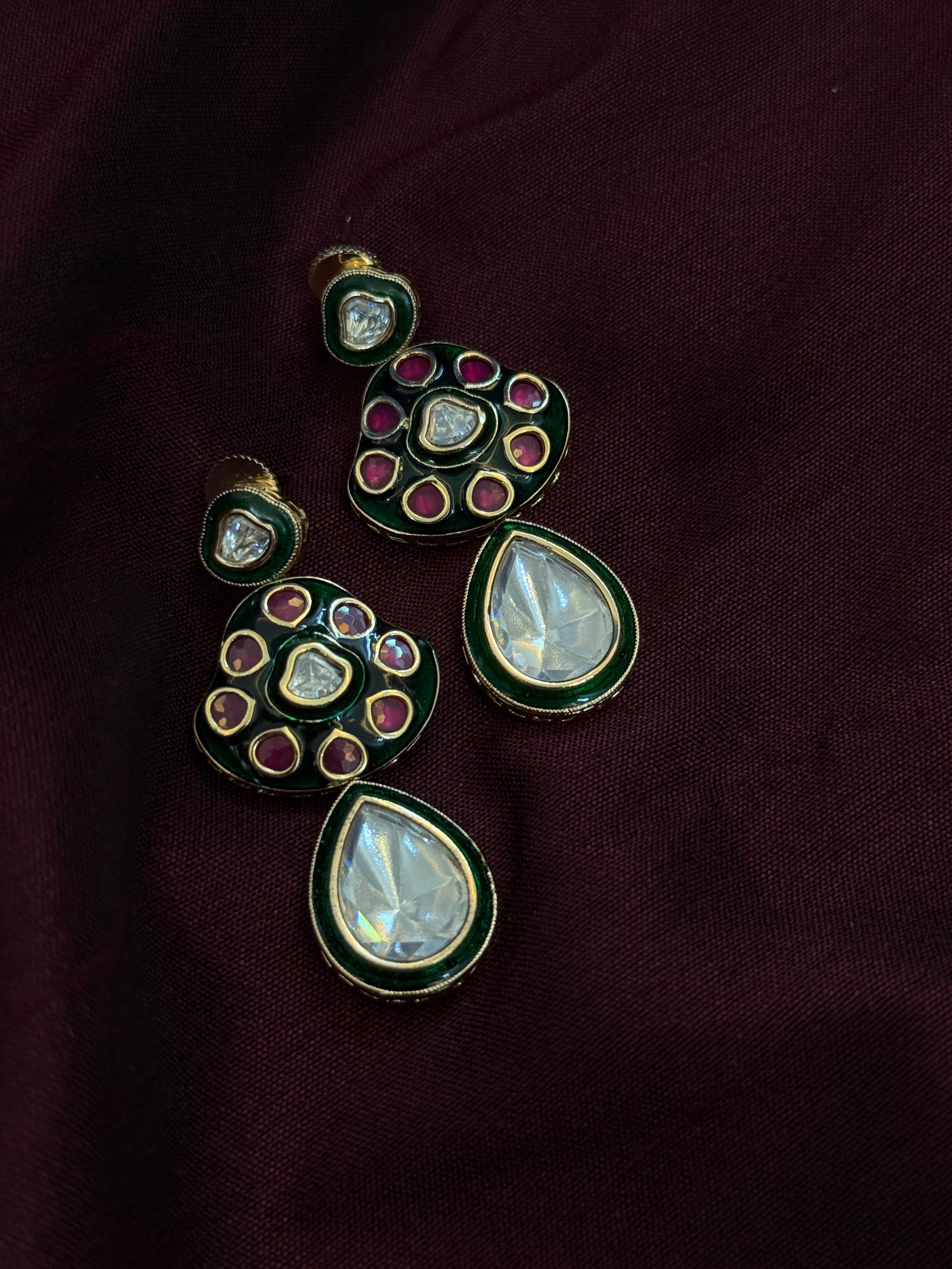 Vintage Viraasat – Royal Polki Meenakari Set