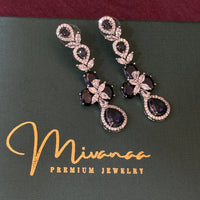 Purple Princess American Diamond Set