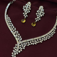 Luxury Golden Honey Diamond Jewelry Set