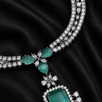 Mint Royale CZ & Doublet Stone Partywear Necklace Set