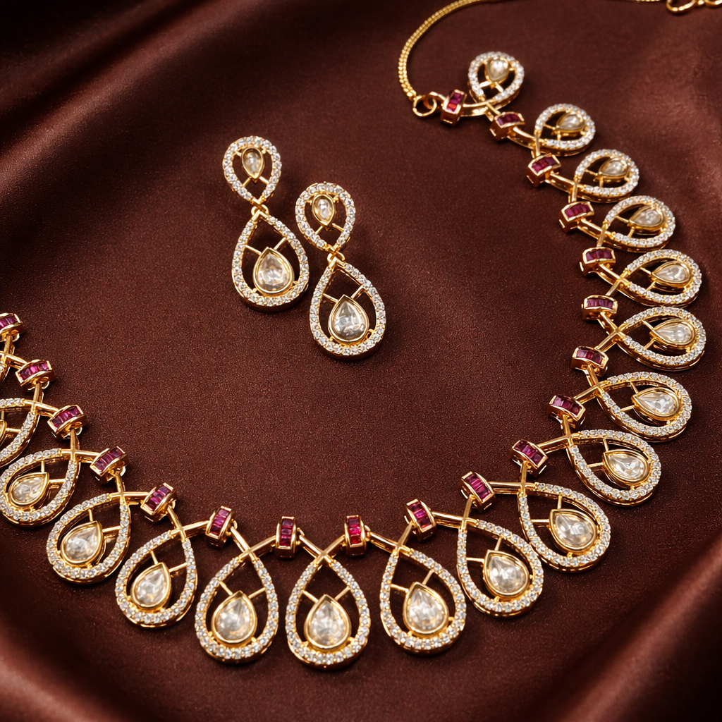 Eternal Grace Ruby Polki