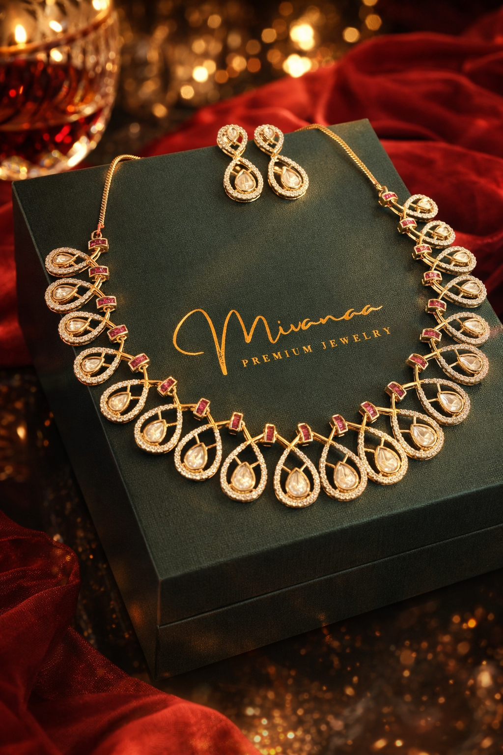 Eternal Grace Ruby Polki