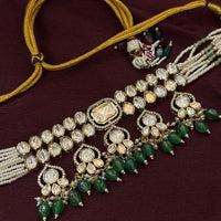 Emerald Empress Real Polki Kundan Choker