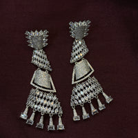 Statement Geometric CZ Stone Earrings