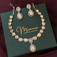 Luxury Indian Polki Kundan Jewelry Set