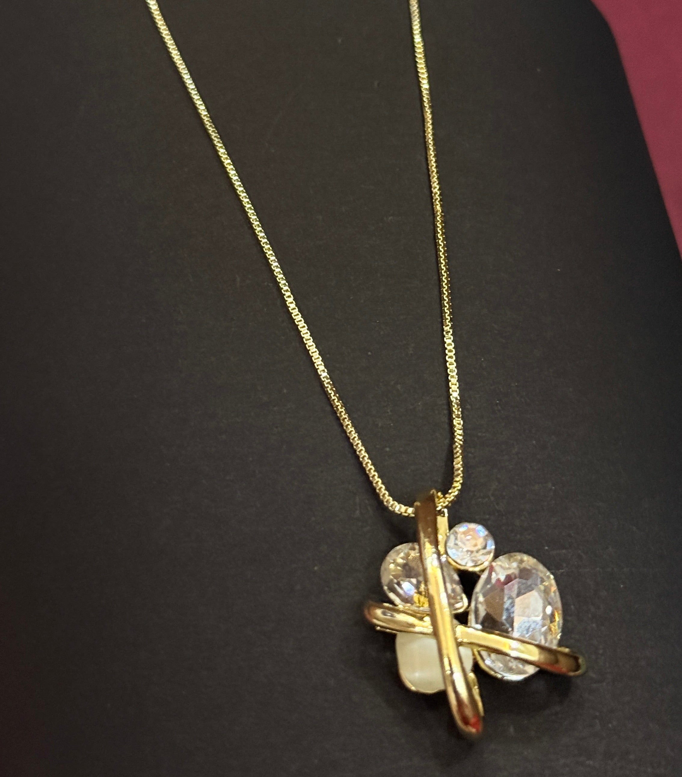 Galaxy Glow Crystal Necklace Set