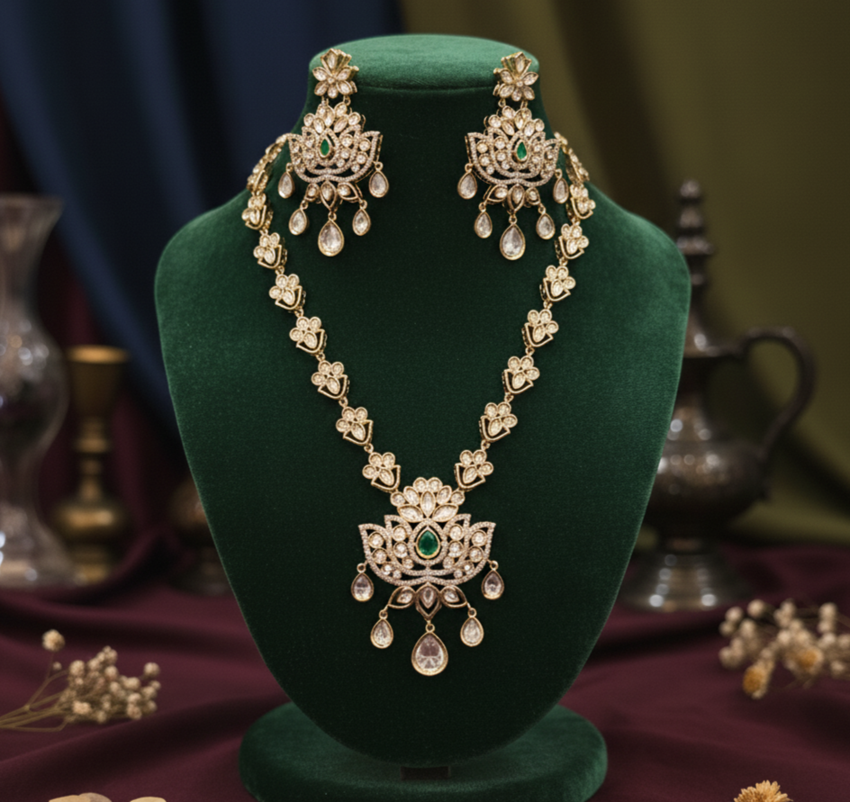 Heritage Polki Jewellery Set