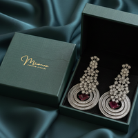 Luxury Thirsted Color Zirconia Stone Designer Earrings
