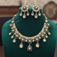 Maharani Style Polki Kundan Jewellery Set