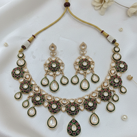 Maharani Style Polki Kundan Jewellery Set