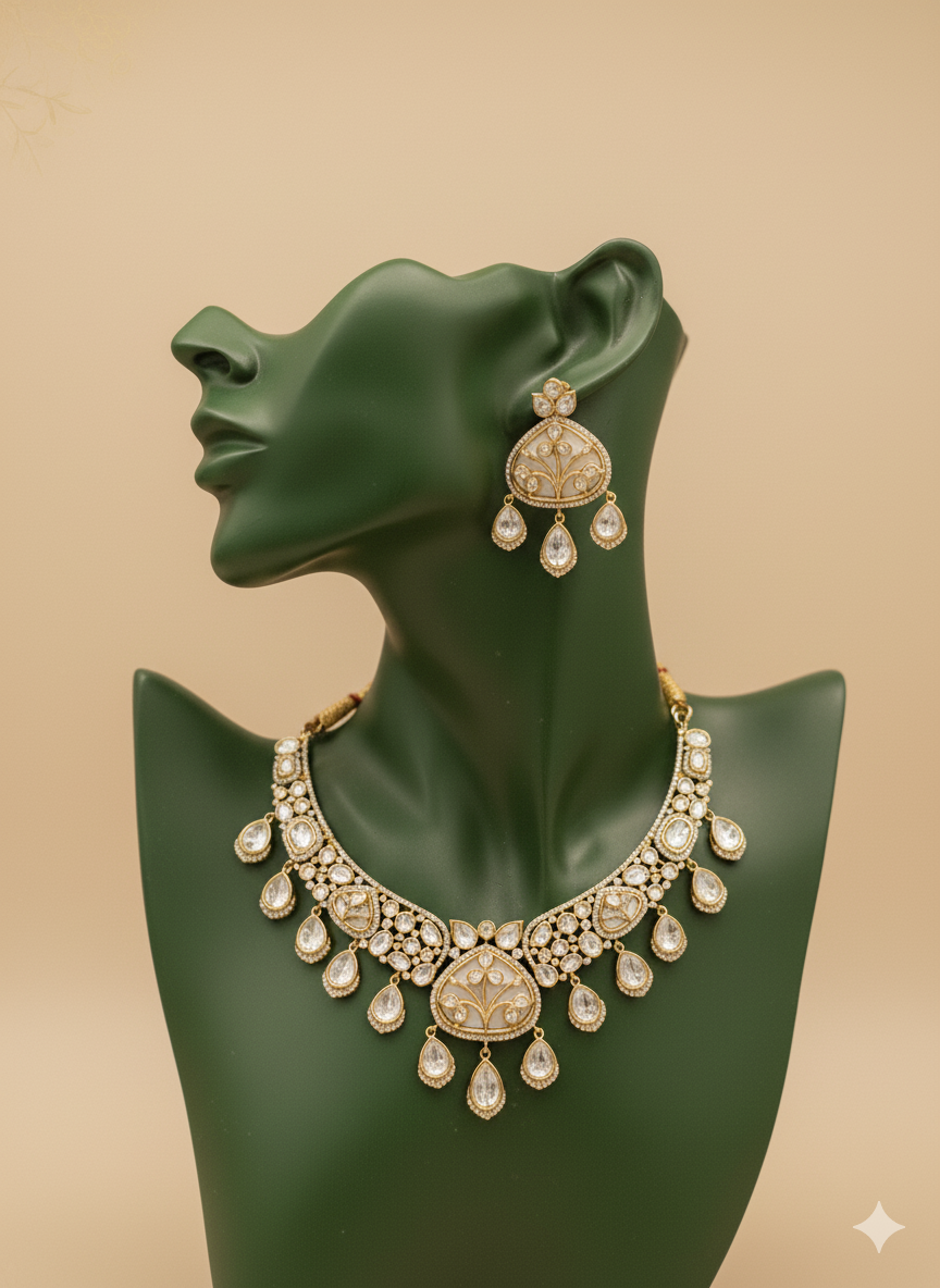 The Mivanaa Regal Kundan Polki Set