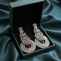 Luxury Thirsted Color Zirconia Stone Designer Earrings