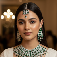Mivanaa Emerald Empress Bridal Set