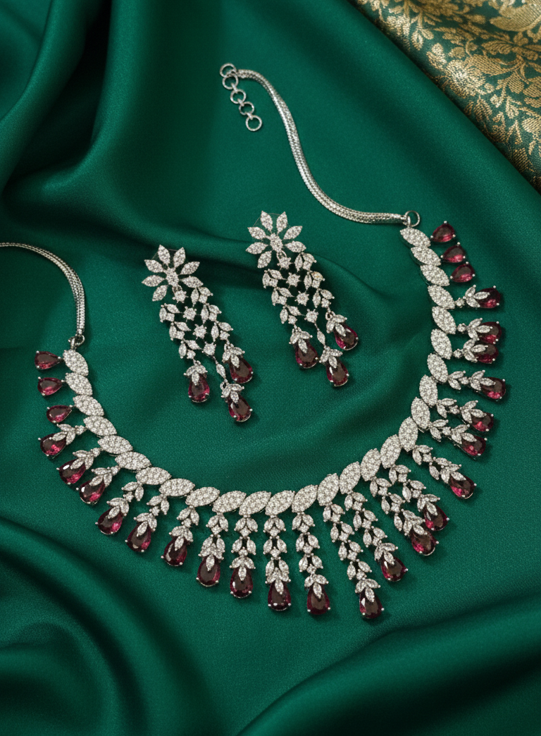 Red Wine Elegance Diamond Set