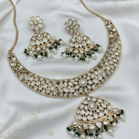 Royal Kundan Pearl Drop Necklace Set