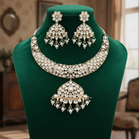 Royal Kundan Pearl Drop Necklace Set