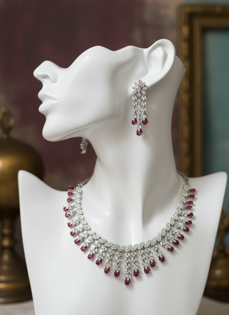 Red Wine Elegance Diamond Set