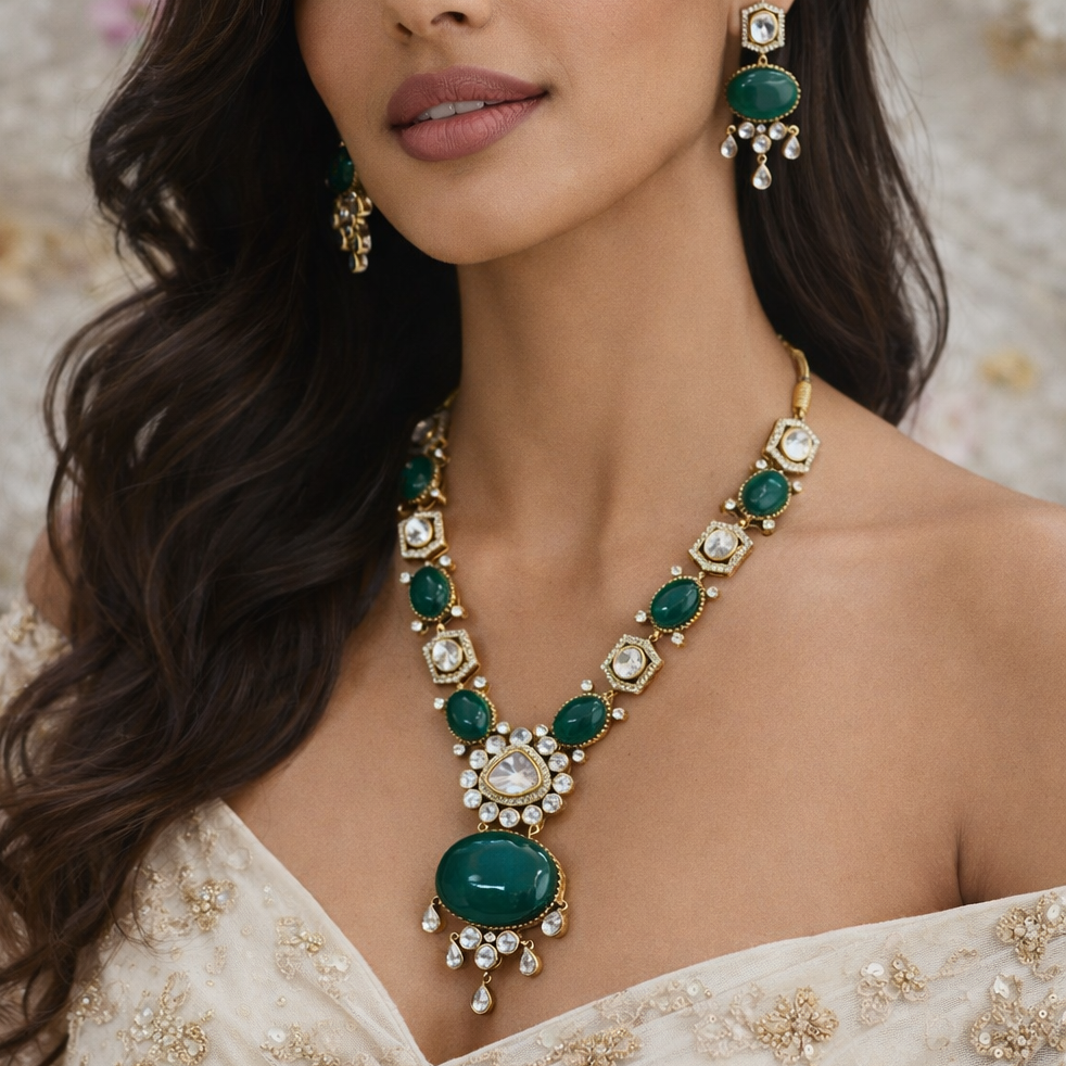 Emerald Royale Heirloom Necklace Set
