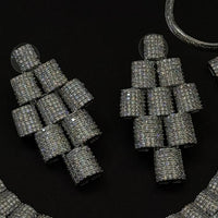 Luxury Silver American Diamond Statement