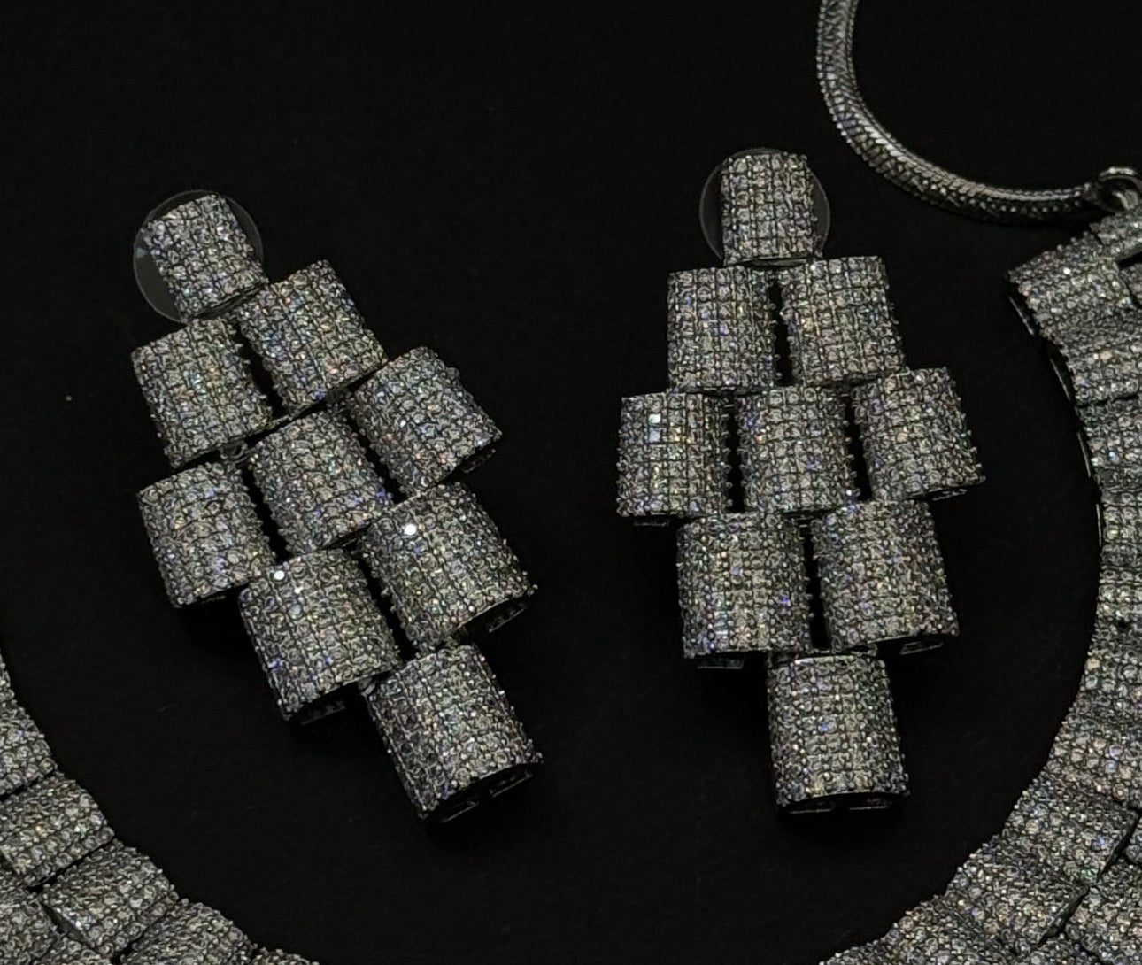 Luxury Silver American Diamond Statement