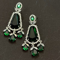 Imperial Emerald Grace American Diamond Necklace Set