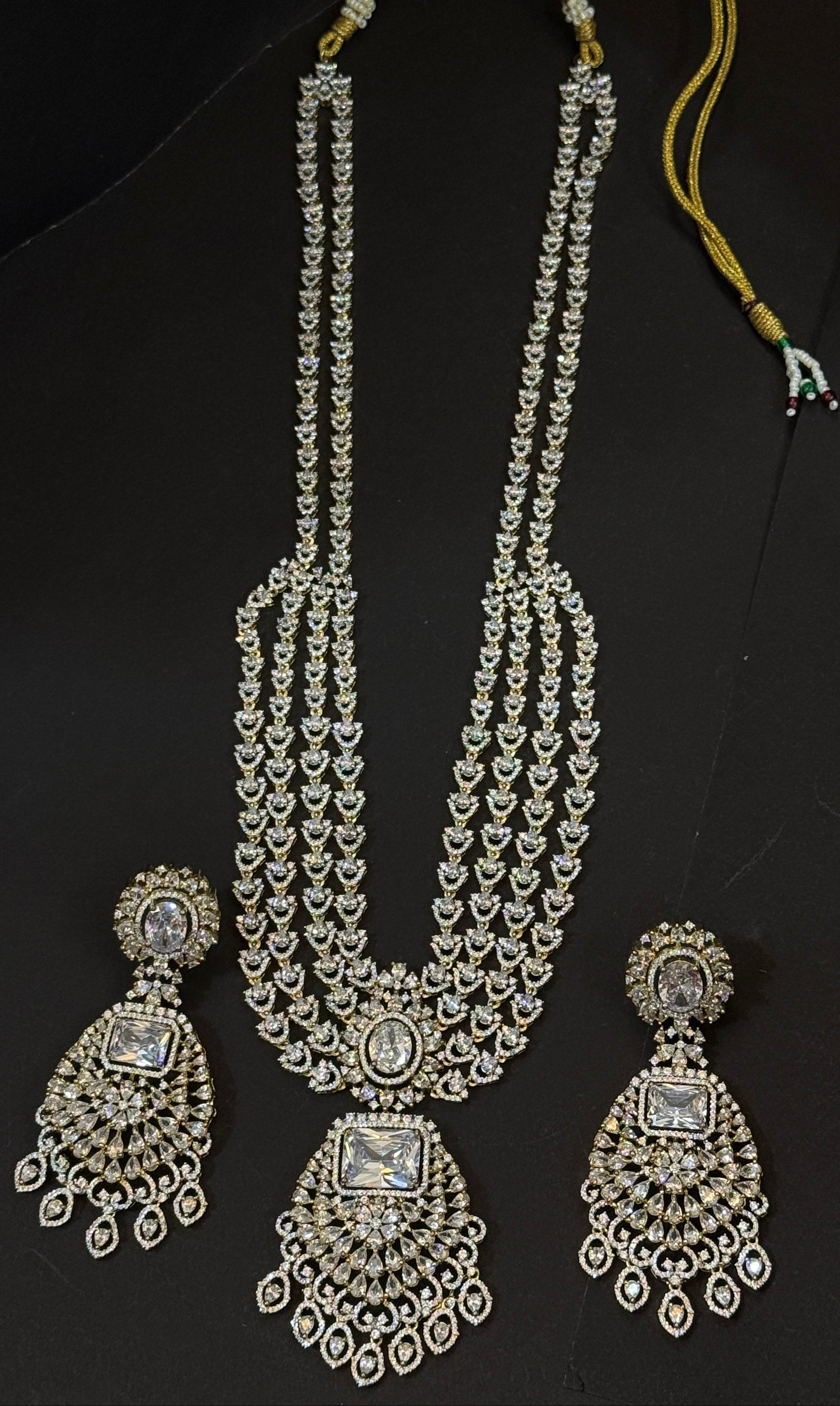 Royal Splendor American Diamond Necklace Set